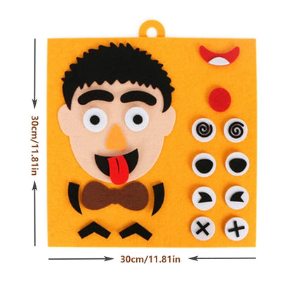 30cm/11.8in Change Face 3D Puzzle Funny Game Children Montessori Learning Educational Toys