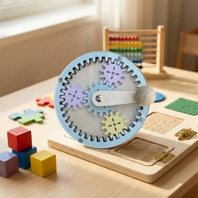 DIY Montessori Busy Board Accessories, Wooden Sensory Educational Toy