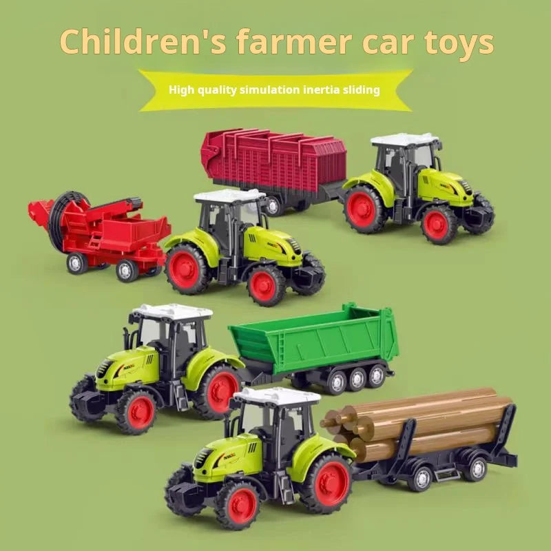 1pcs Simulation Farm Vehicles Mini Car Model Engineering Car