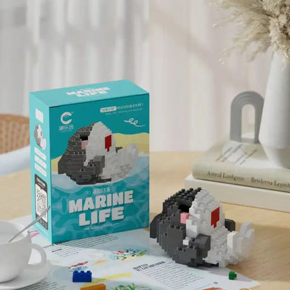 Creative Marine Life Mini Building Blocks Children's Marine Animal Model
