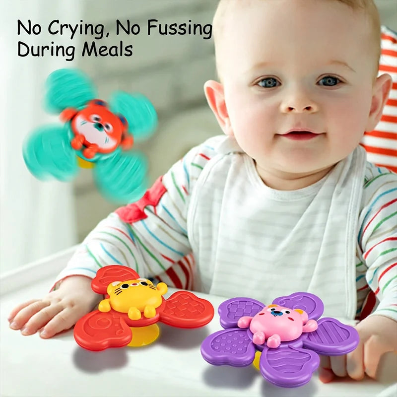 Children High Chair Toys Suction Cup Spinner Dining Table