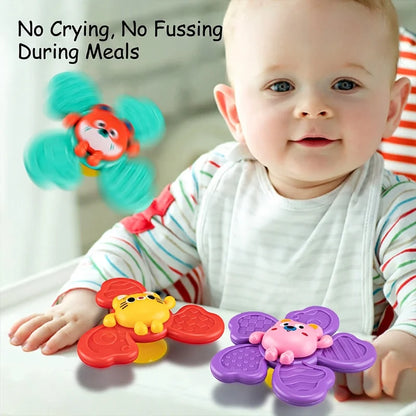 Children High Chair Toys Suction Cup Spinner Dining Table