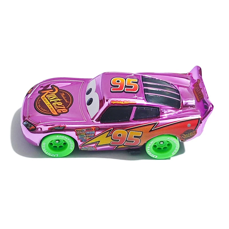 Pixar Cars Electroplated Pink 95 Lightning McQueen