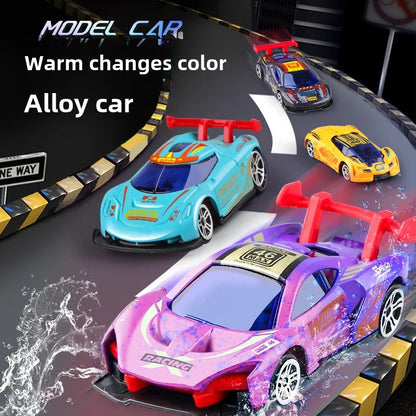 1:64 Color Change Alloy Car Toys for Kids Temperature Sensing Inertial Pull Back