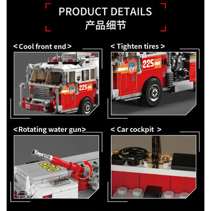 Le Yi 31070 American-style fire truck building toy city
