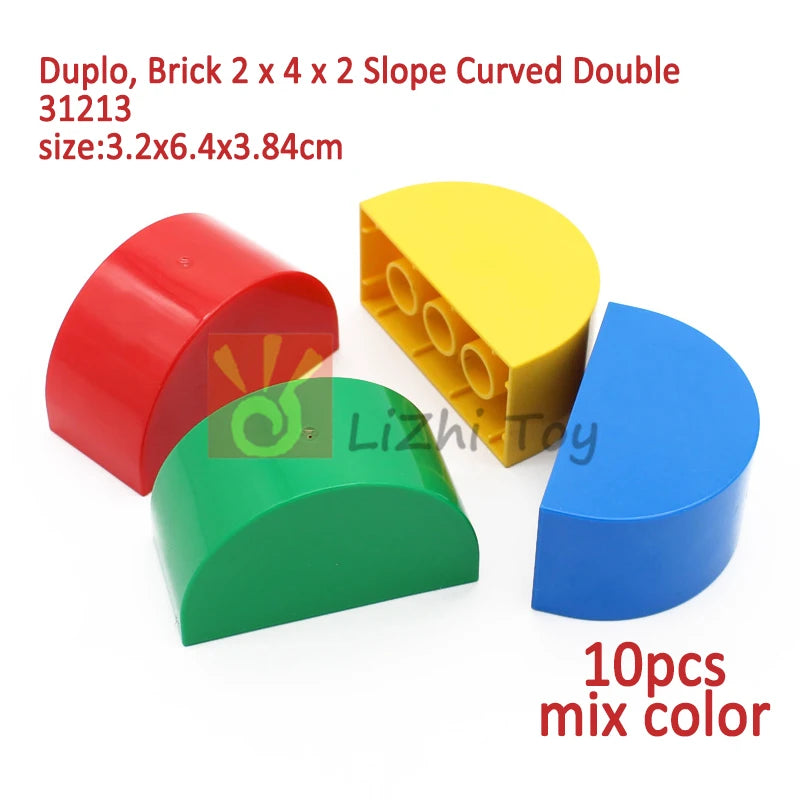 MOC Big Size Building Blocks Bricks Slope Windows Door Car