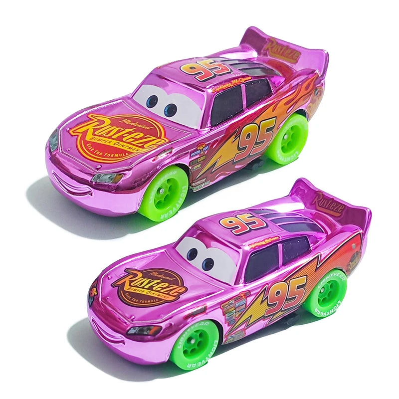 Pixar Cars Electroplated Pink 95 Lightning McQueen