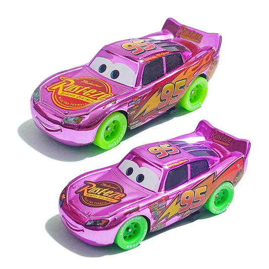 Pixar Cars Electroplated Pink 95 Lightning McQueen