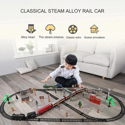 Classic Railway Freight Train Playset