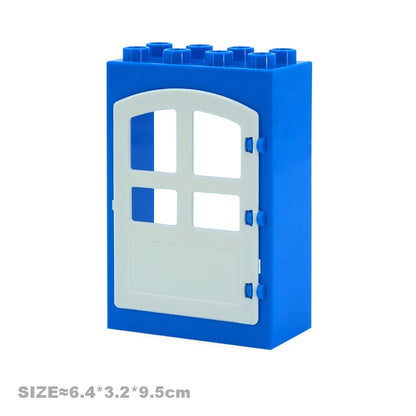 Big Particles Building Blocks House Parts Accessory Window Wall Roof