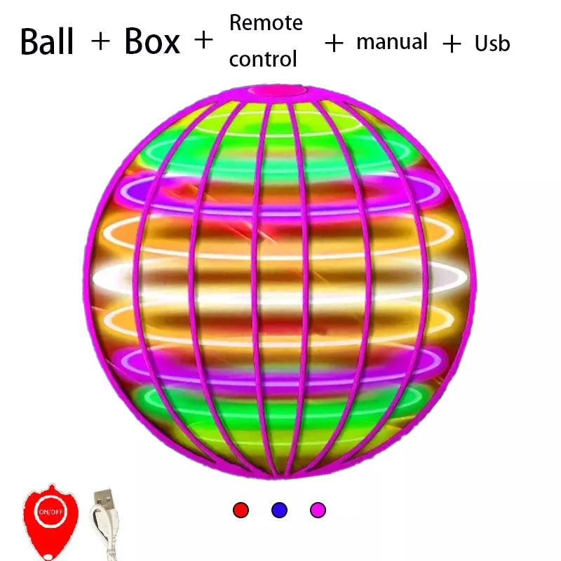 Flying Ball Boomerang Flyorb Magic With LED Lights Drone Hover Ball