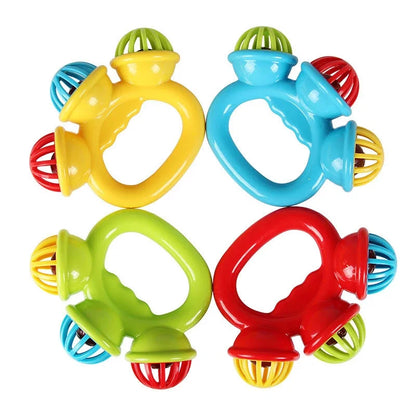 1/4PCS Newborn Hand Rattle Ball Baby Toys