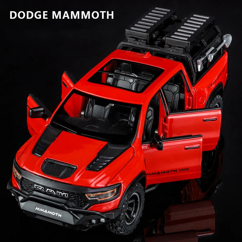 1:32 Dodge RAM 1000 TRX Mammoth Picku Alloy Car Model Sound And Light