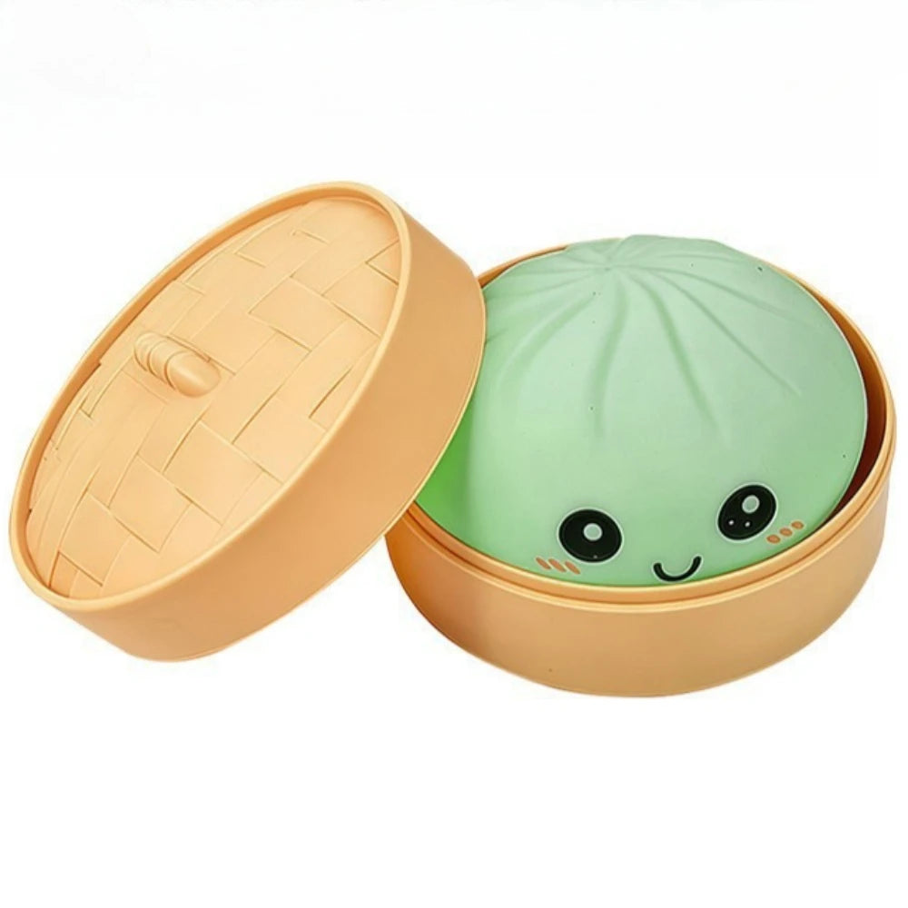 Simulated Colorful Dumpling Squishy Toys Slow Rising Stress