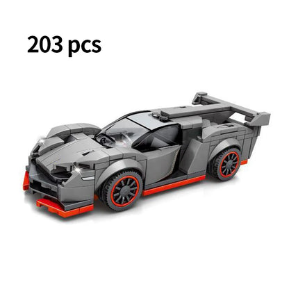 City Speed Racing MOC Car Sports Building Blocks Bricks Classic
