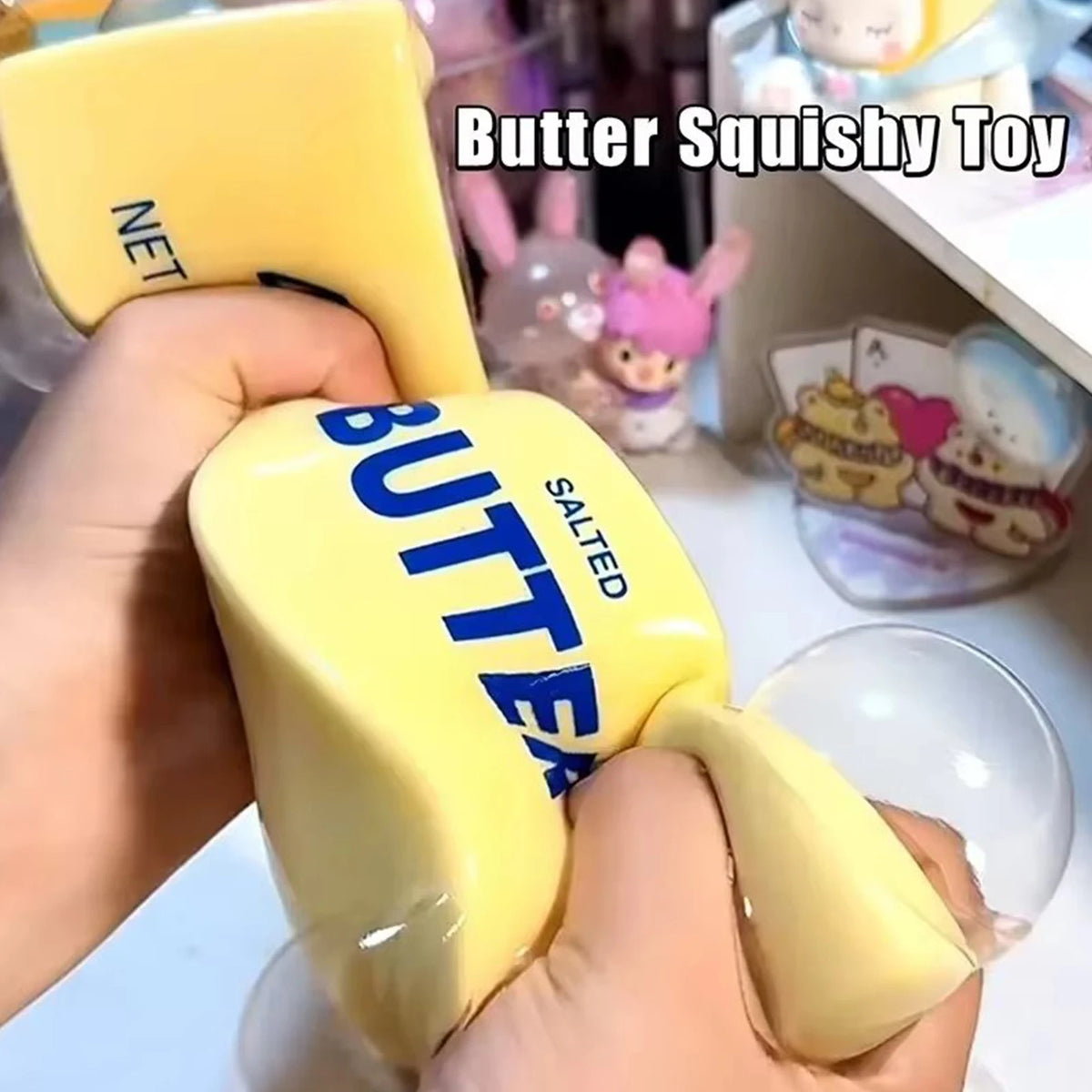 14/24CM Butter Stick Fidget Toys Squishy Elastic Cheese Stick