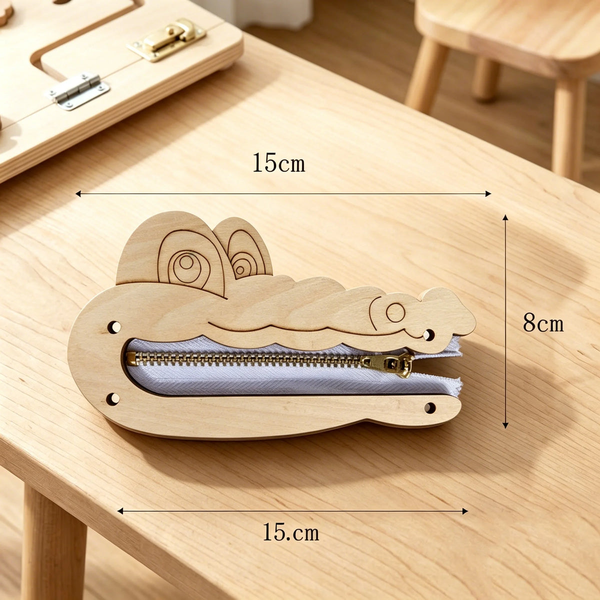 DIY Montessori Busy Board Accessories, Wooden Sensory Educational Toy