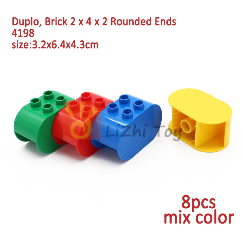 MOC Big Size Building Blocks Bricks Slope Windows Door Car