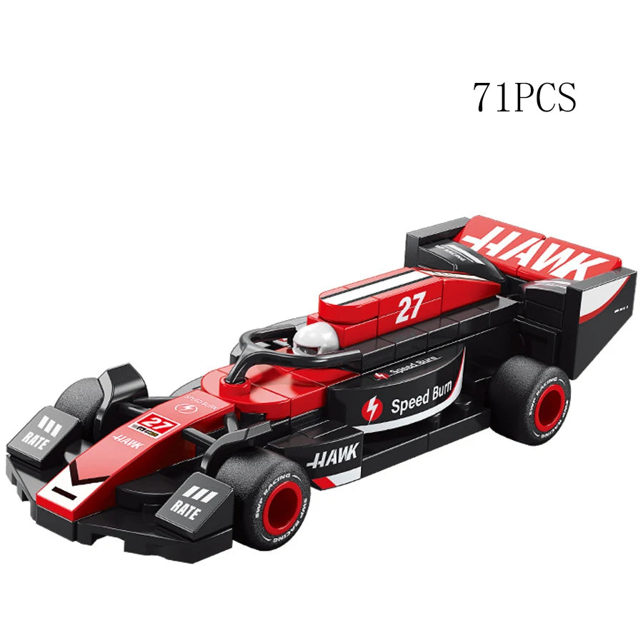 City Speed Racing MOC Car Sports Building Blocks Bricks Classic
