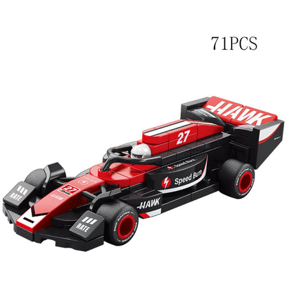 City Speed Racing MOC Car Sports Building Blocks Bricks Classic