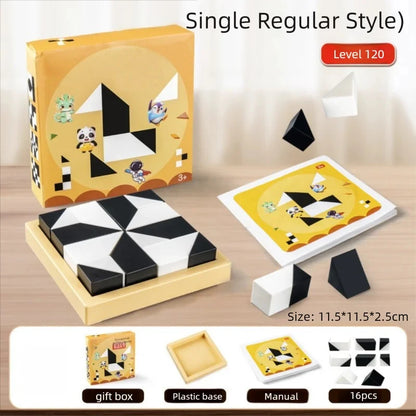 120 Level Hidden Blocks Puzzle Toy Enhances Logic Spatial Reasoning Educational