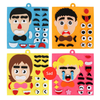 30cm/11.8in Change Face 3D Puzzle Funny Game Children Montessori Learning Educational Toys