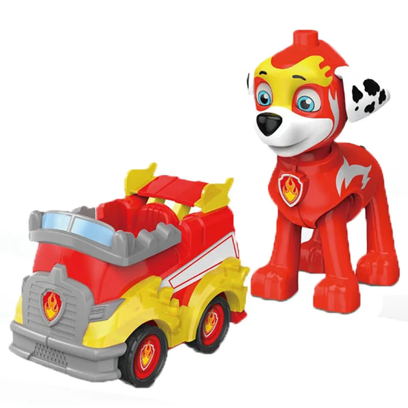Genuine Paw Patrol Ryder Chase Skye Marshall Rubble Vehicle Pull Back Cars