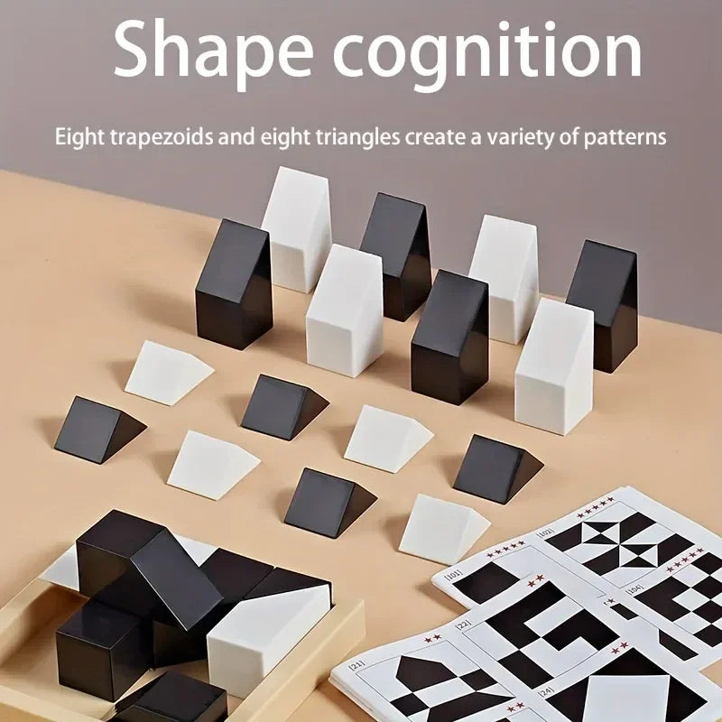 120 Level Hidden Blocks Puzzle Toy Enhances Logic Spatial Reasoning Educational