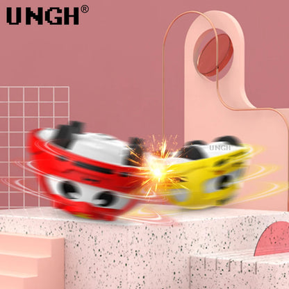 UNGH Rotating Gyro Watch Battle Cars Spinning Top Toy Pull Back