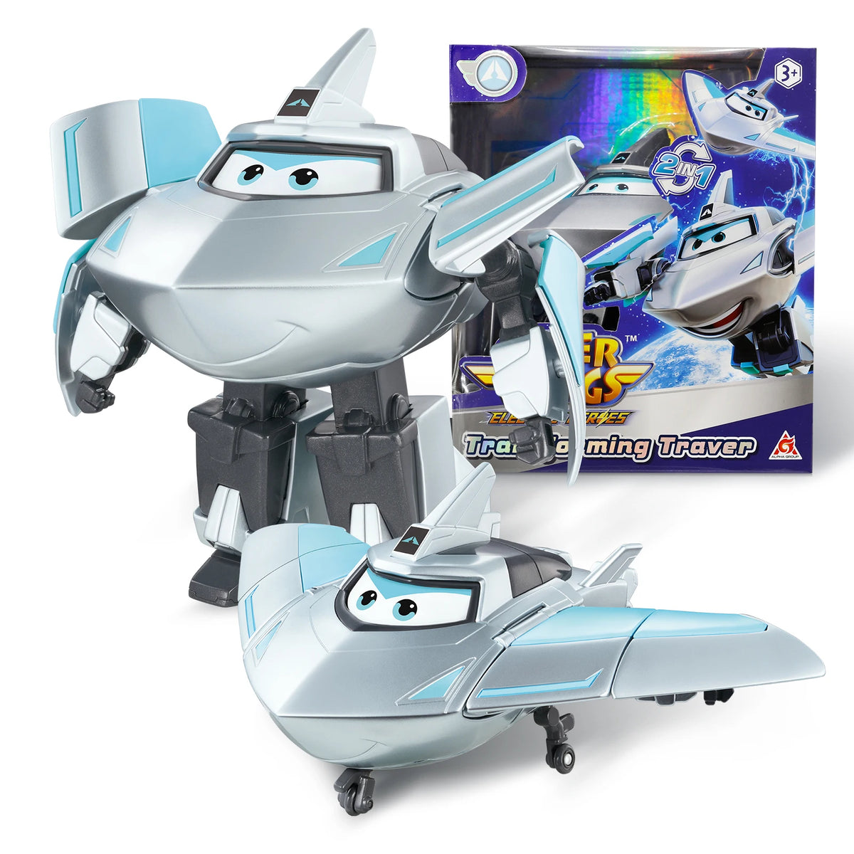 Super Wings Jerome 5 Inches Transforming  Transform