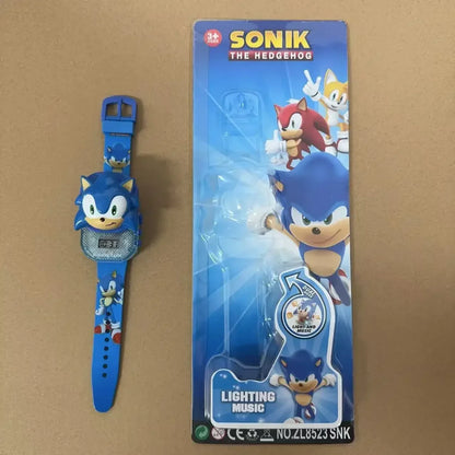 Game Hedgehog Cartoon 24 Styles 3D Projection Watch Sonic Action