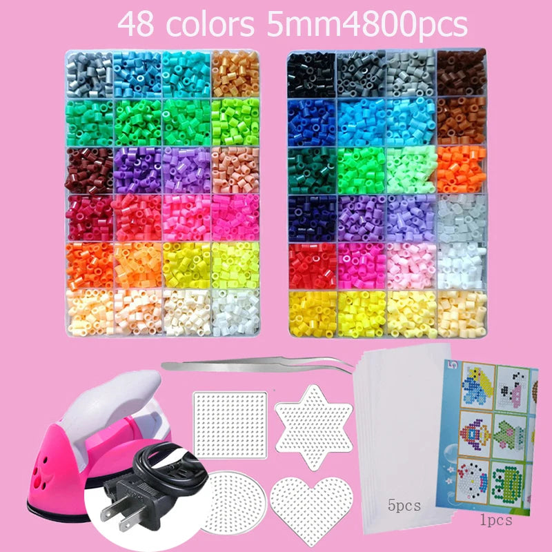Hama Beads Box Embalagem Thermal Mosaic Ferro Educação Beadss