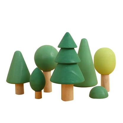 Wooden Rainbow Block Colorful Stacking Building Block