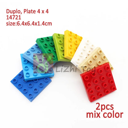 MOC Big Size Building Blocks Bricks Slope Windows Door Car