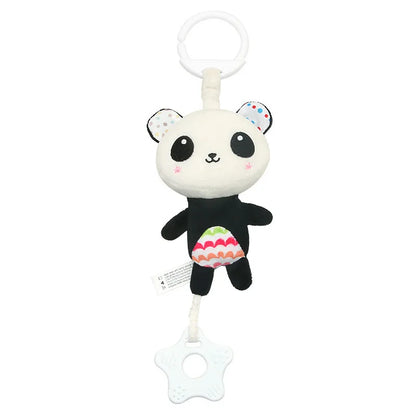 Baby Rattles with Teethers Soft Plush Stroller Car Seat Crib Baby Hanging Toys