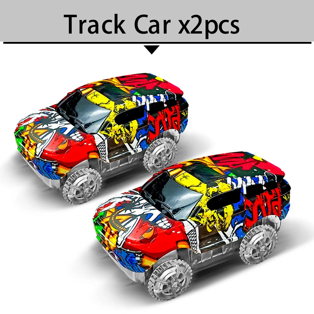Children Electric Magic Climbing Dinosaur Track Toy Engineering Car Kids Track