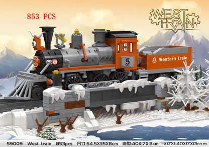 City Train Set Steam Bullet Vehicle Cargo Railway Station