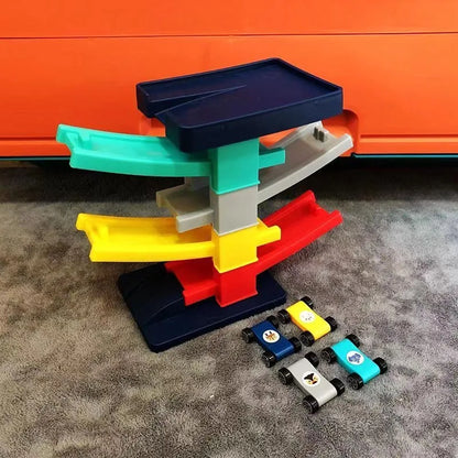 Car Racing Track Ramp Toy Children Garage Catapult Track Game