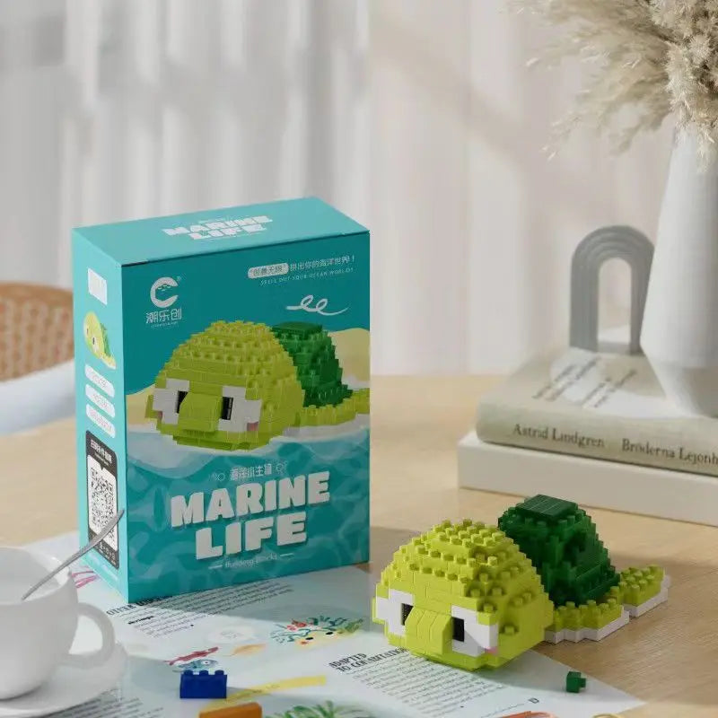 Creative Marine Life Mini Building Blocks Children's Marine Animal Model