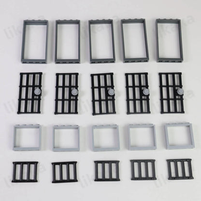 MOC City Friends House Door Window Set Building Blocks Toys