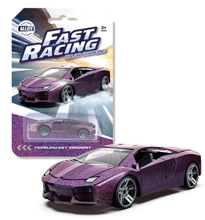 1:64 Color Change Alloy Car Toys for Kids Temperature Sensing Inertial Pull Back