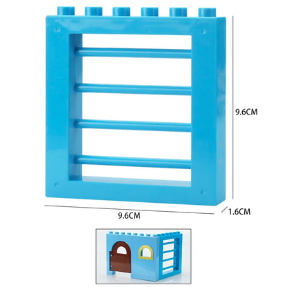 Big Particles Building Blocks House Parts Accessory Window Wall Roof