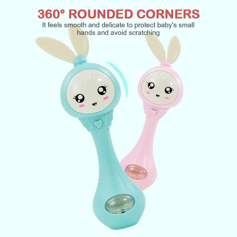 Baby Music Teether Rattle Toy for Child 0-12 Education Mobile Cot Kids
