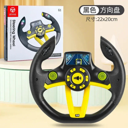 Infant Shining Eletric Simulation Steering Wheel Toy with Light Sound