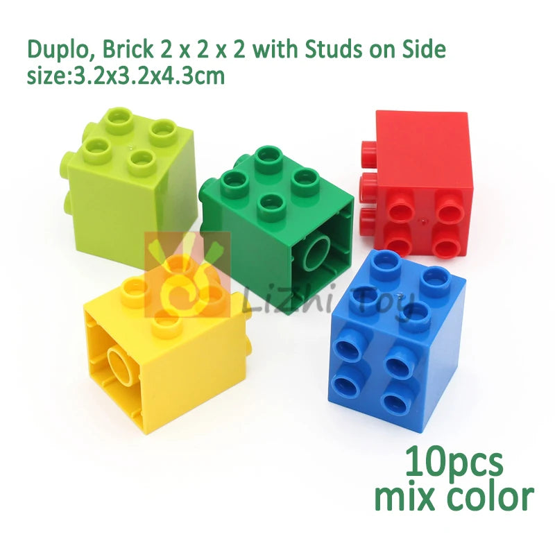 MOC Big Size Building Blocks Bricks Slope Windows Door Car
