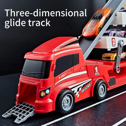 Pop-up Container-Style Truck Engineering Vehicle, Racing Toy,