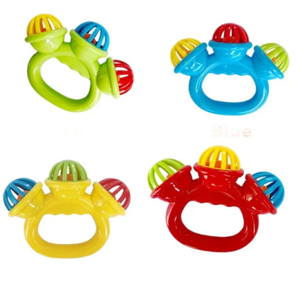 1/4PCS Newborn Hand Rattle Ball Baby Toys