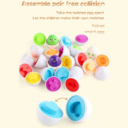 Montessori Eggs 3D Puzzle Learning Education Math Toys