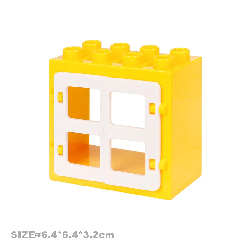 Big Particles Building Blocks House Parts Accessory Window Wall Roof