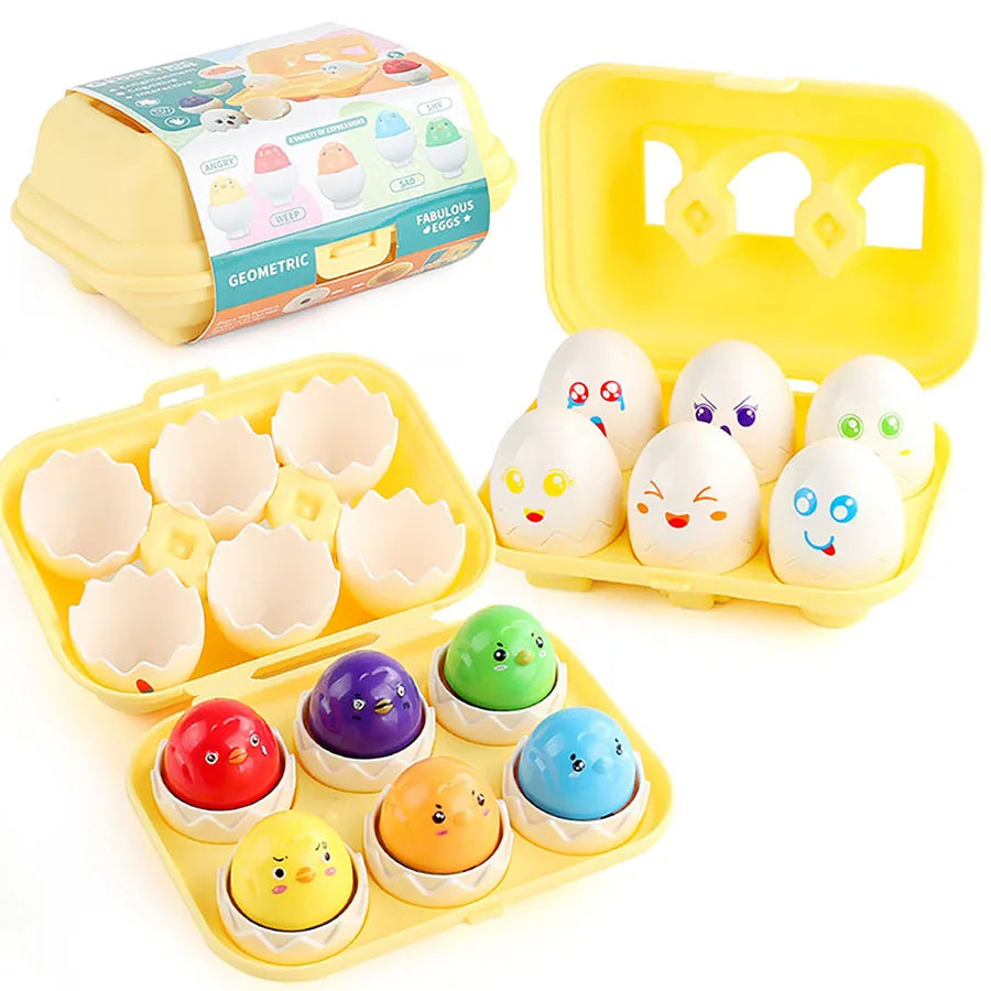 Montessori Eggs 3D Puzzle Learning Education Math Toys